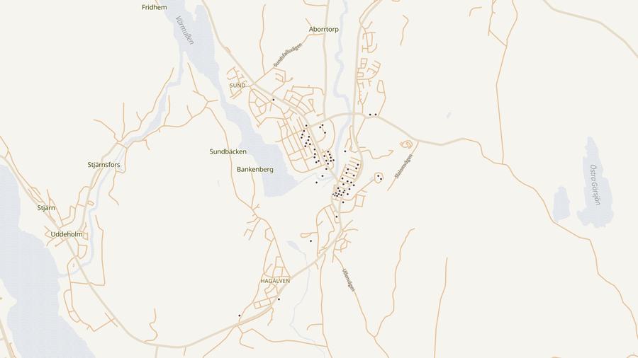 Punktkarta över skyddsrum