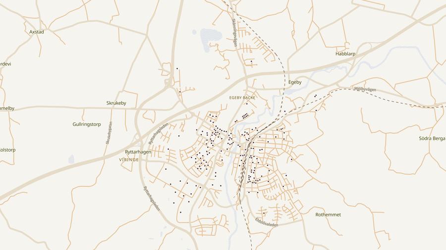 Punktkarta över skyddsrum