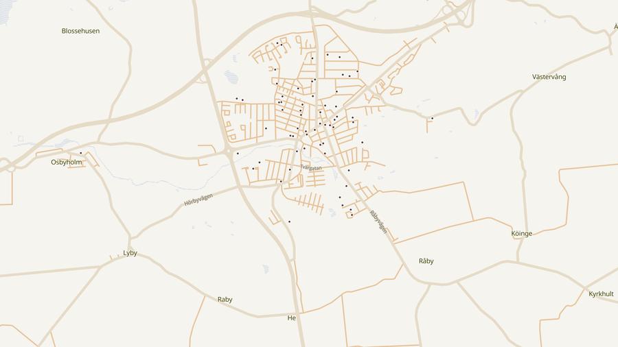 Punktkarta över skyddsrum