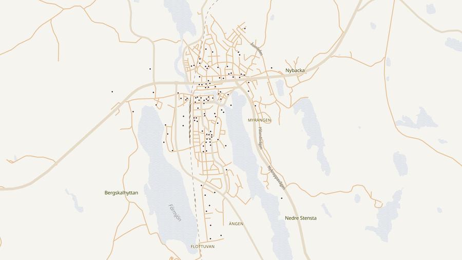 Punktkarta över skyddsrum