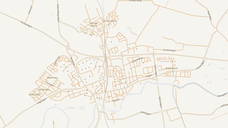 Punktkarta över skyddsrum