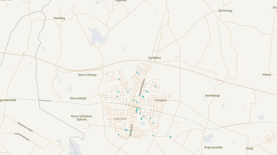 Punktkarta över skyddsrum