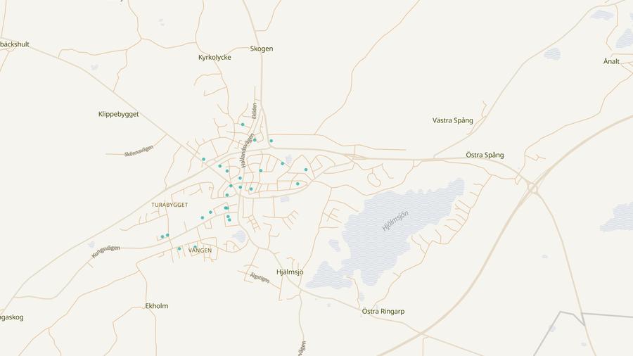 Punktkarta över skyddsrum