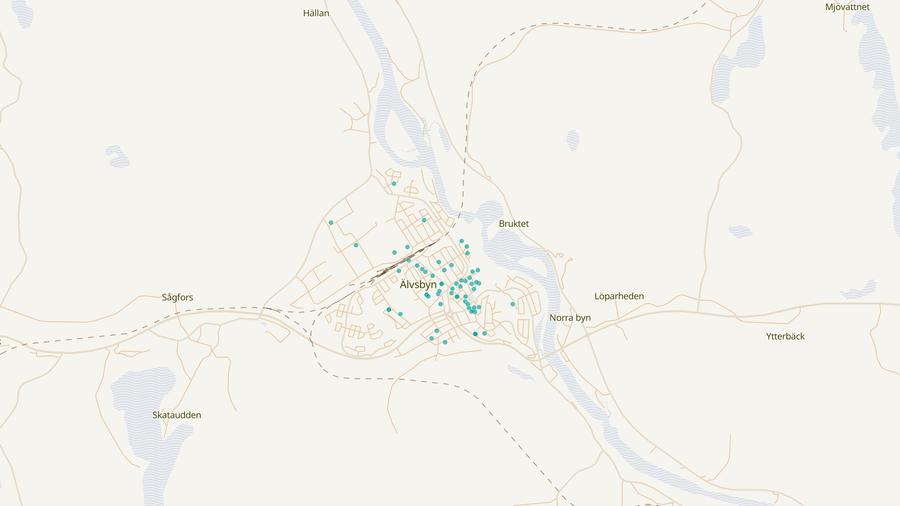 Punktkarta över skyddsrum