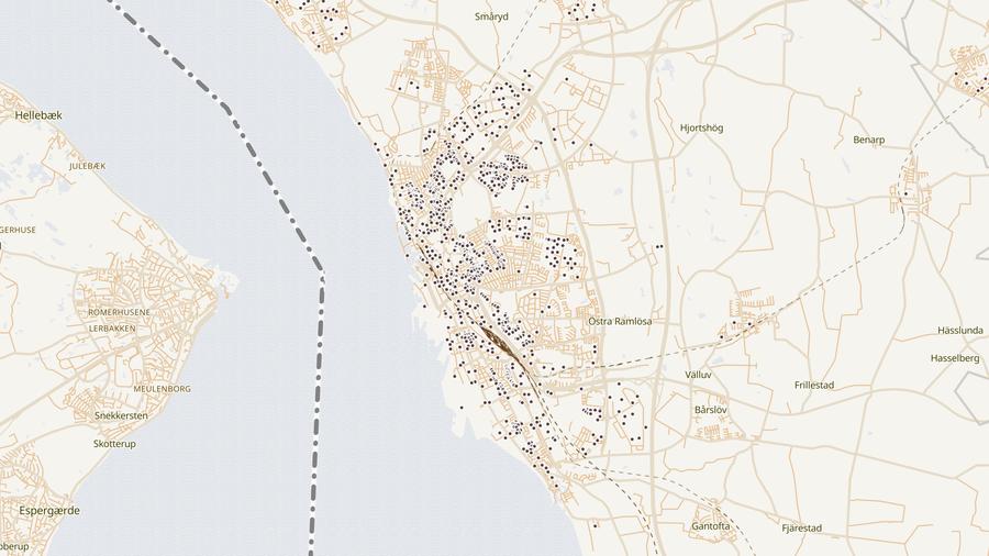 Punktkarta över skyddsrum