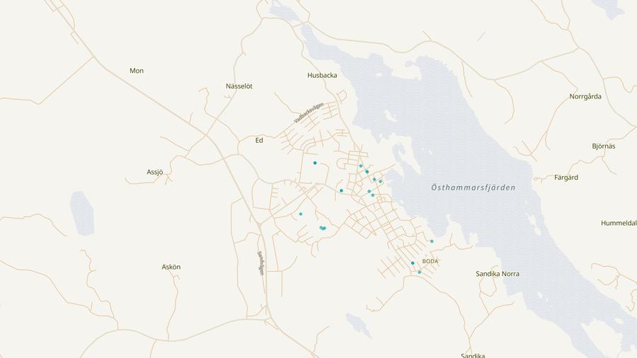 Punktkarta över skyddsrum