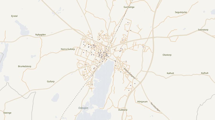 Punktkarta över skyddsrum