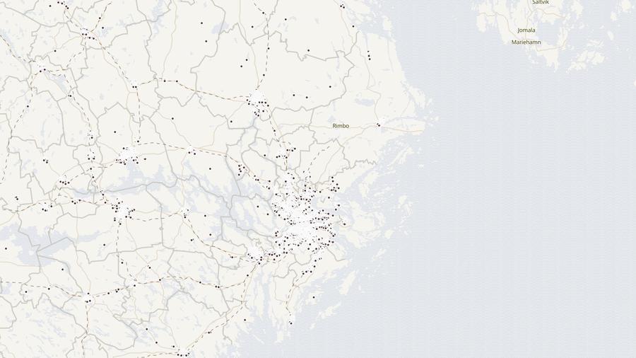 Punktkarta över skyddsrum