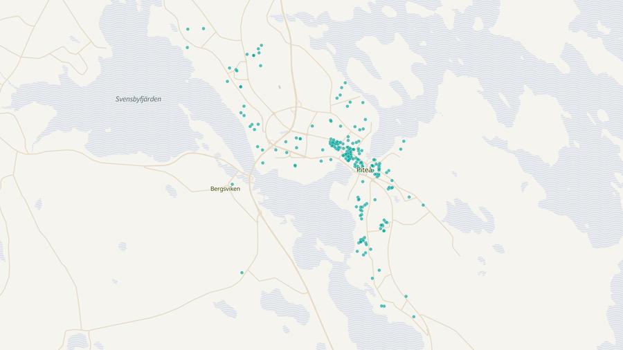 Punktkarta över skyddsrum