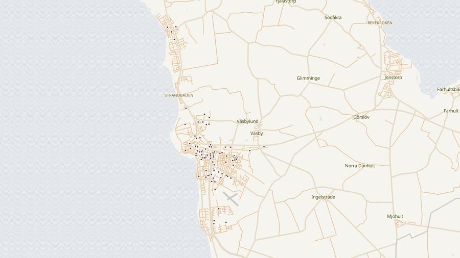 Punktkarta över skyddsrum