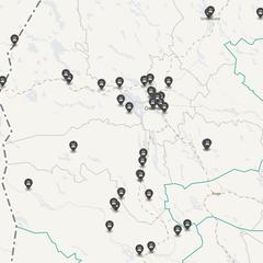 Punktkarta över olyckor i länet