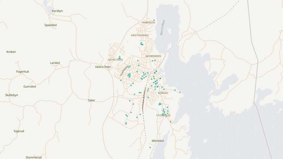 Punktkarta över skyddsrum
