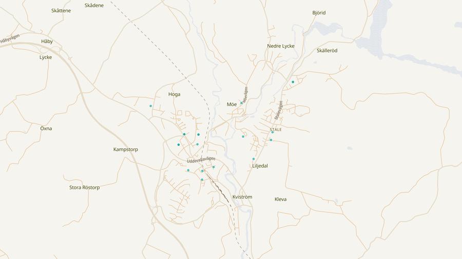 Punktkarta över skyddsrum