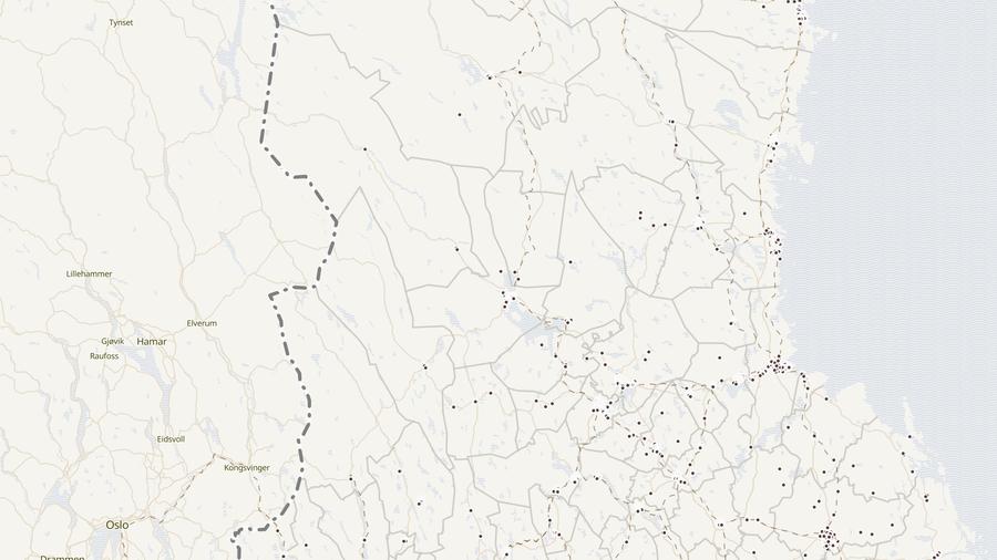 Punktkarta över skyddsrum