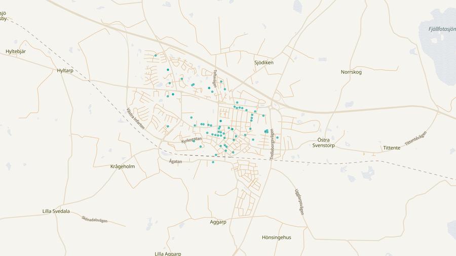 Punktkarta över skyddsrum