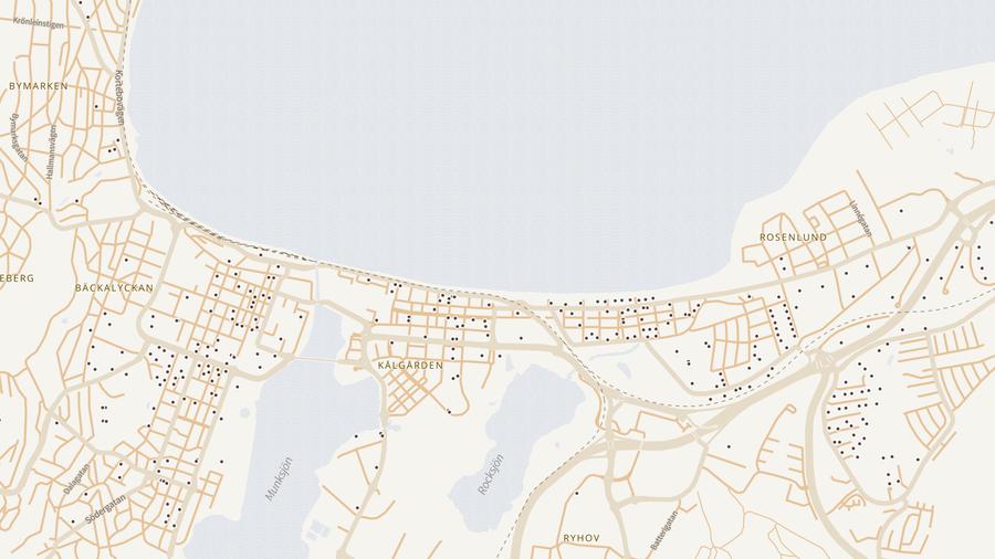 Punktkarta över skyddsrum