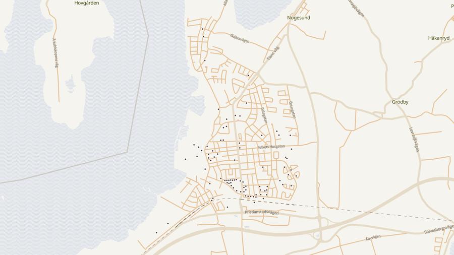 Punktkarta över skyddsrum
