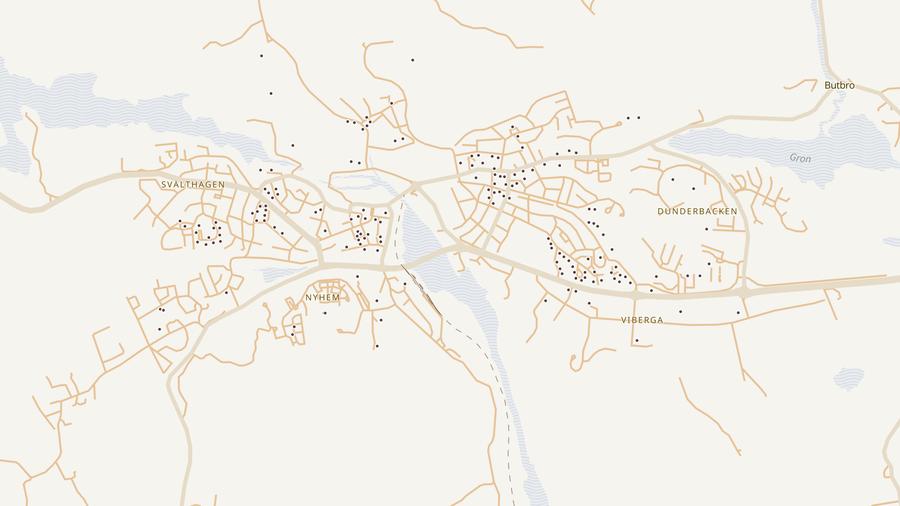 Punktkarta över skyddsrum