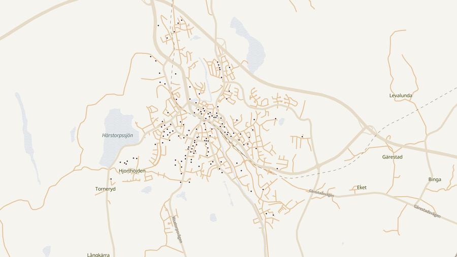 Punktkarta över skyddsrum