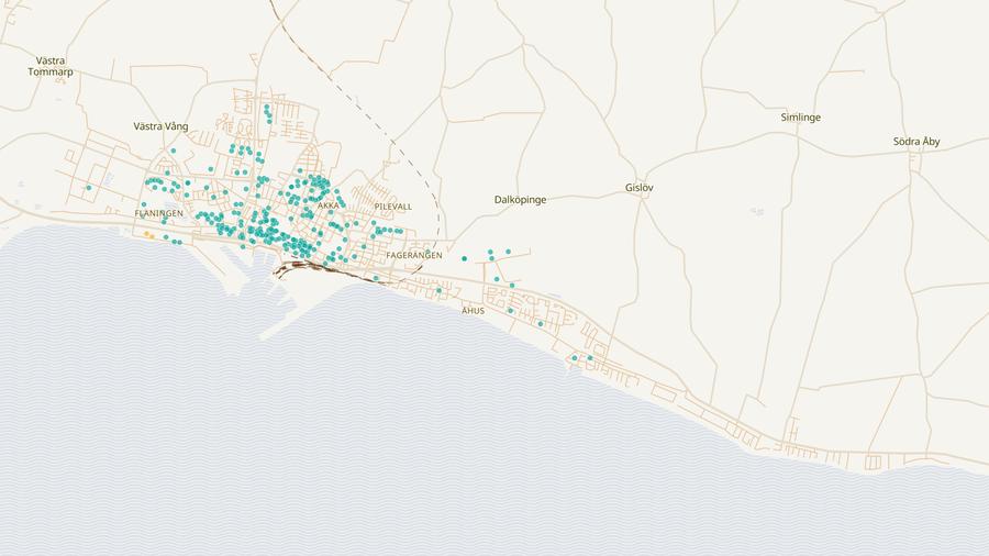 Punktkarta över skyddsrum
