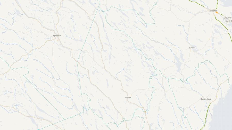 Viltolyckornas fördelning i Vindelns kommun