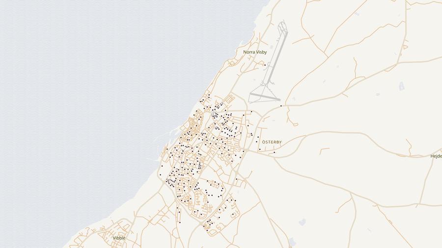 Punktkarta över skyddsrum
