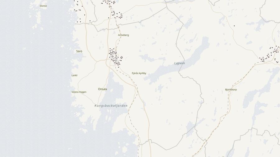 Punktkarta över skyddsrum