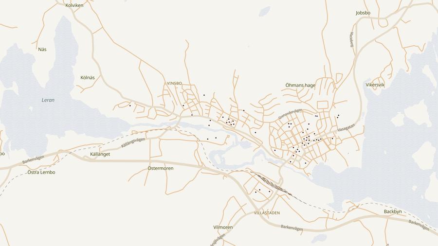 Punktkarta över skyddsrum