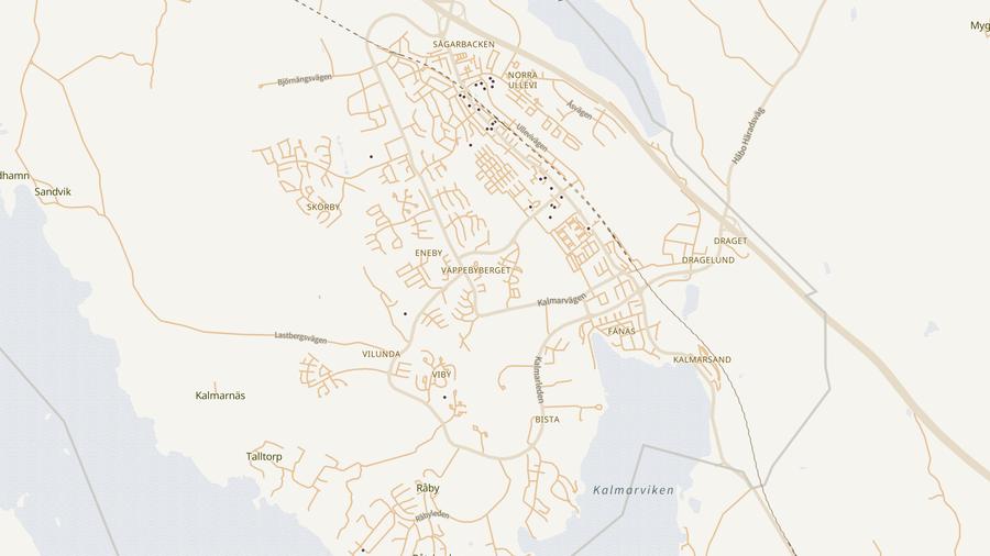 Punktkarta över skyddsrum