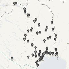 Punktkarta över olyckor i länet