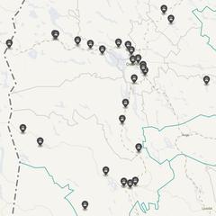 Punktkarta över olyckor i länet