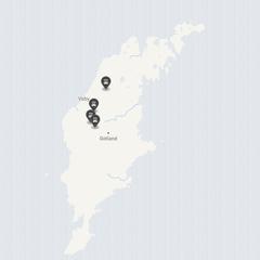 Punktkarta över olyckor i länet