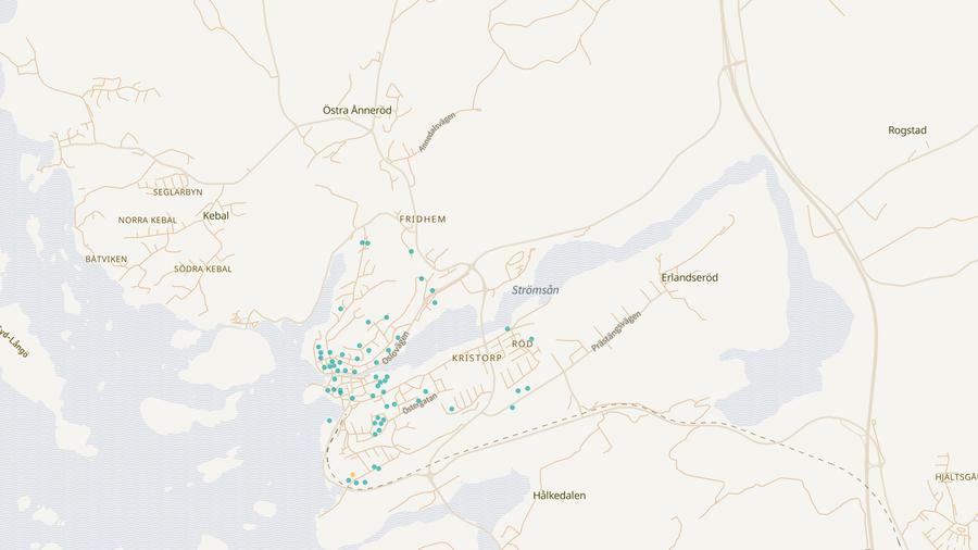Punktkarta över skyddsrum
