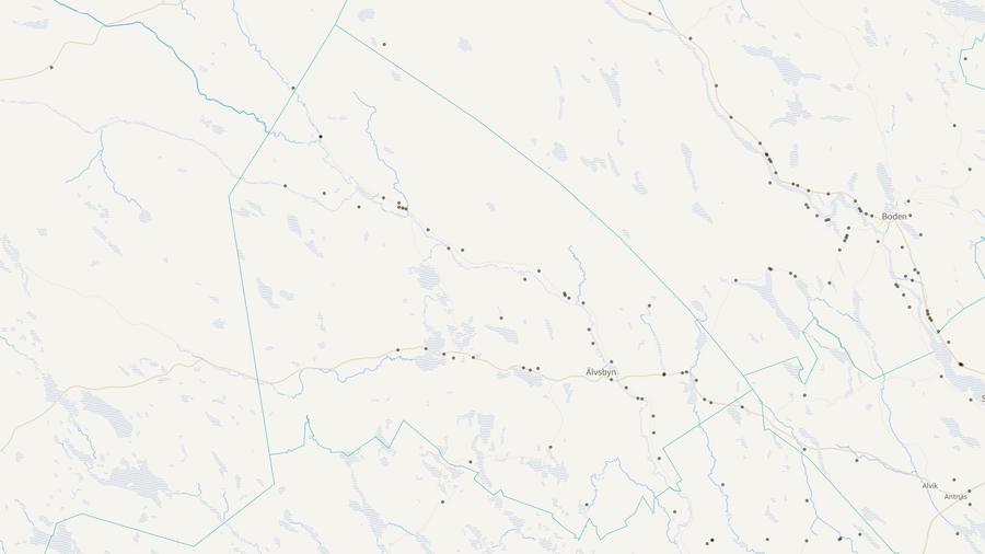 Viltolyckornas fördelning i Älvsbyns kommun