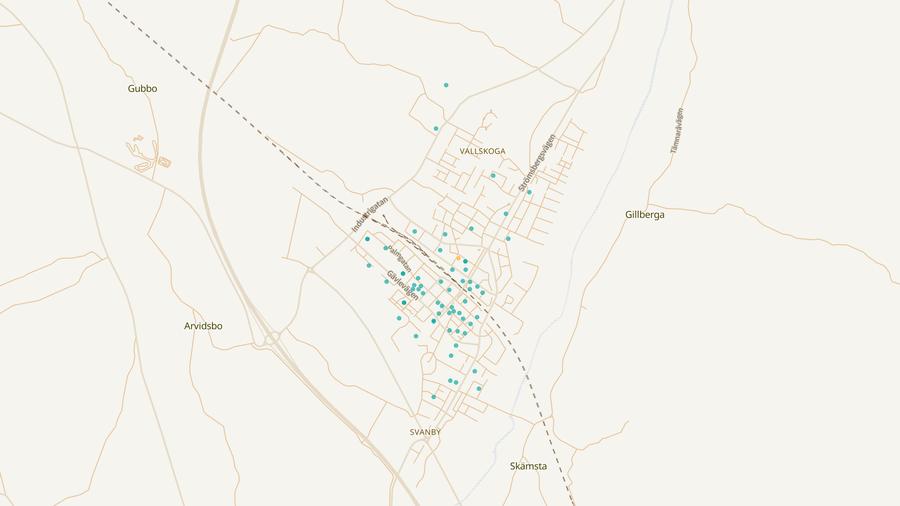Punktkarta över skyddsrum