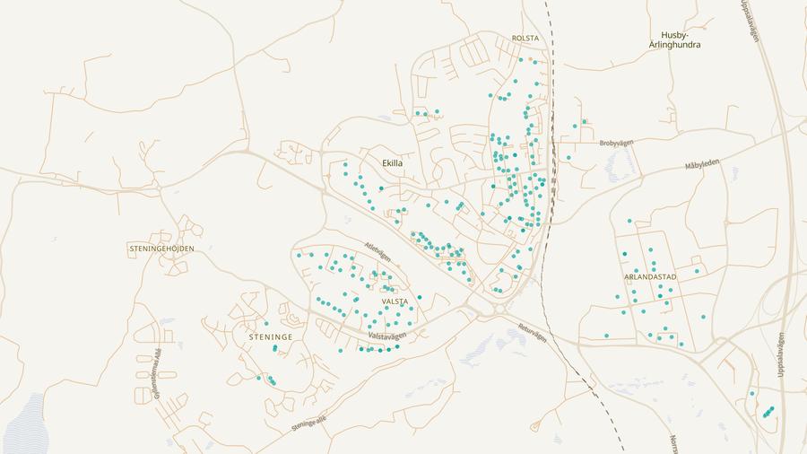 Punktkarta över skyddsrum