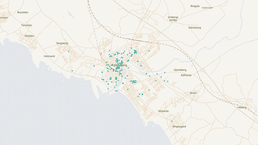 Punktkarta över skyddsrum