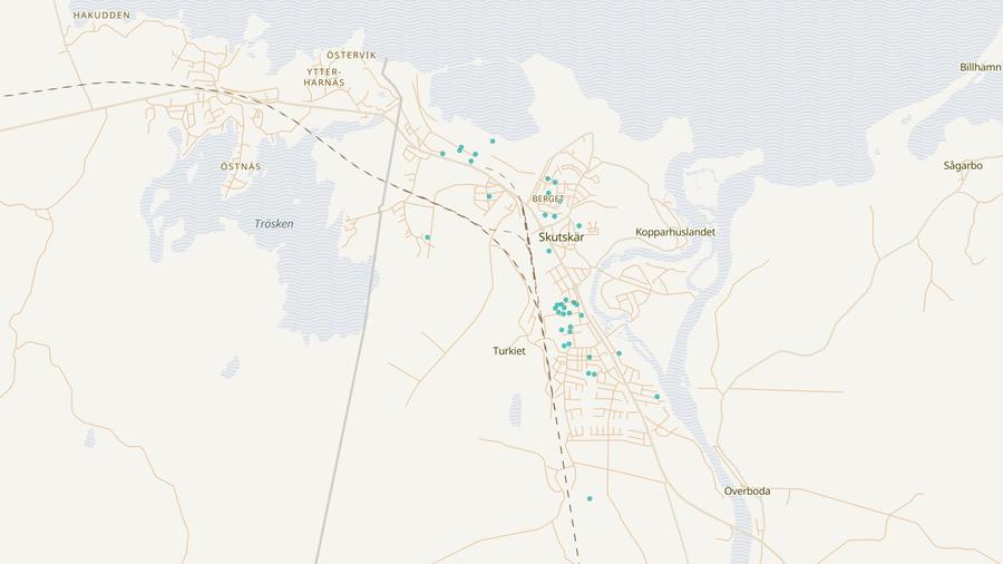 Punktkarta över skyddsrum