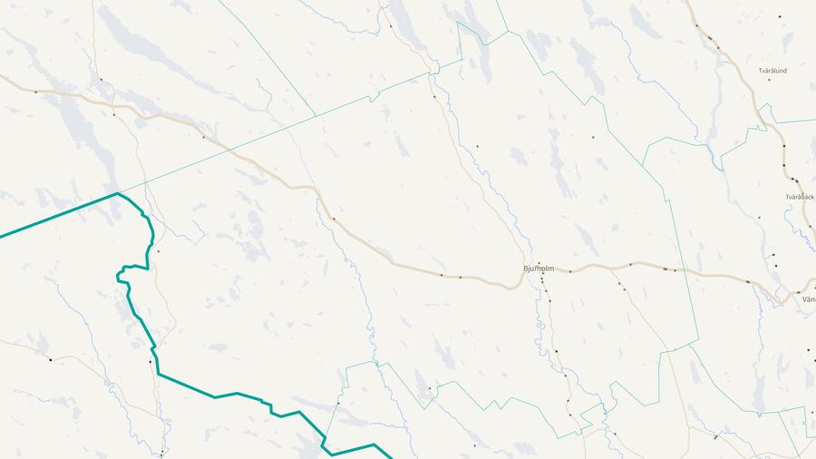 Viltolyckornas fördelning i Bjurholms kommun