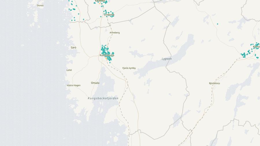 Punktkarta över skyddsrum