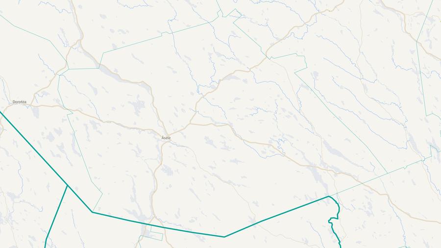 Viltolyckornas fördelning i Åsele kommun