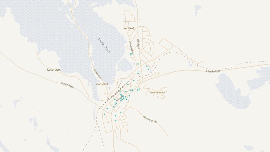 Punktkarta över skyddsrum