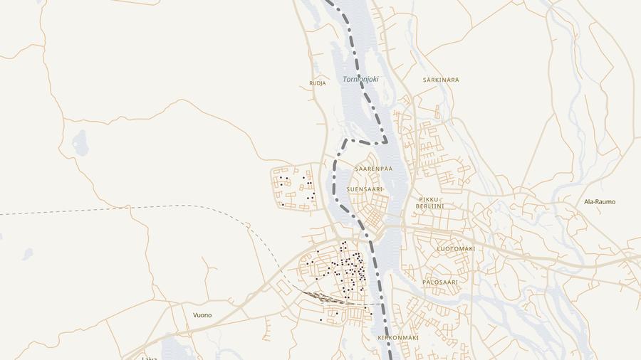 Punktkarta över skyddsrum