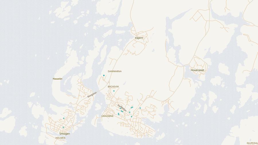 Punktkarta över skyddsrum