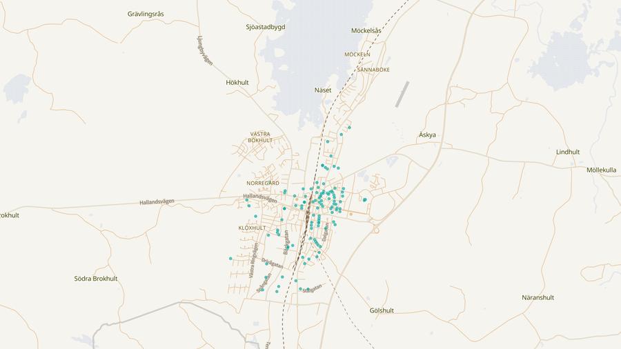 Punktkarta över skyddsrum