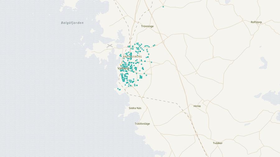 Punktkarta över skyddsrum