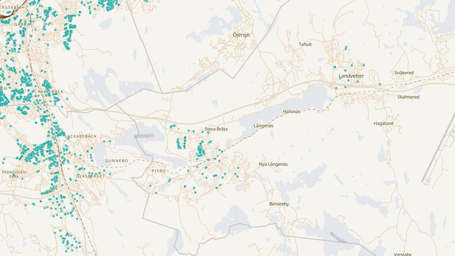 Punktkarta över skyddsrum