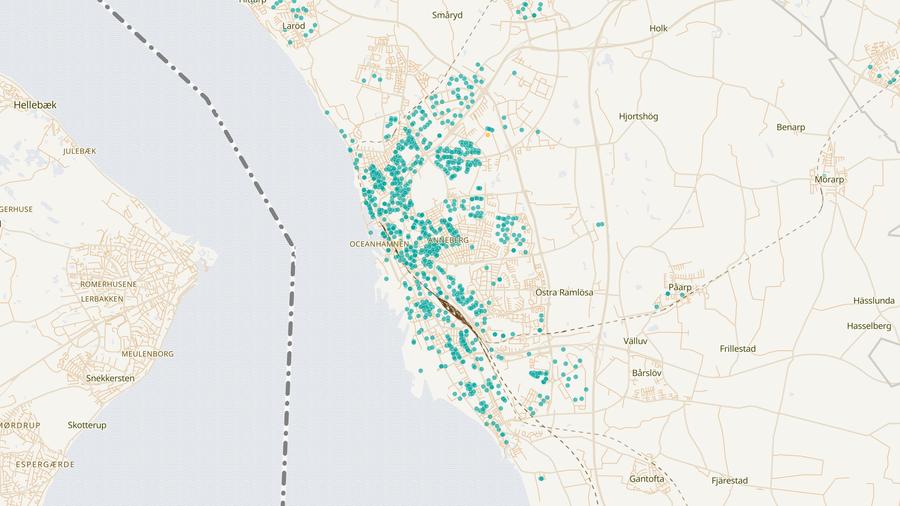 Punktkarta över skyddsrum
