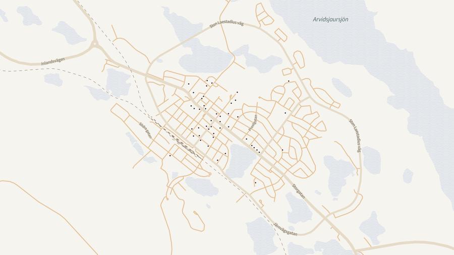 Punktkarta över skyddsrum