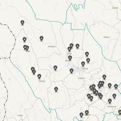 Punktkarta över olyckor i länet